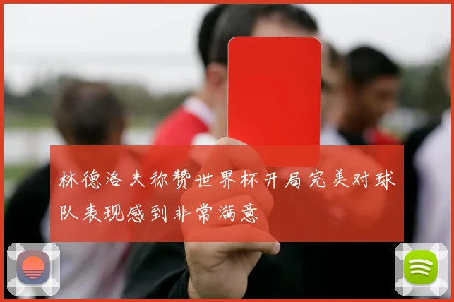 林德洛夫称赞世界杯开局完美对球队表现感到非常满意