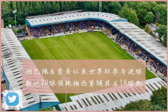 姆巴佩自首秀以来世界杯参与进球数达20球领跑梅西紧随其后18球凯恩则有13球